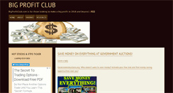 Desktop Screenshot of bigprofitclub.com