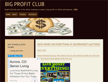 Tablet Screenshot of bigprofitclub.com